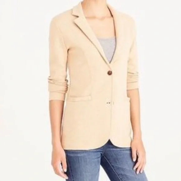 CREW Sweater Blazer Cardigan Cream